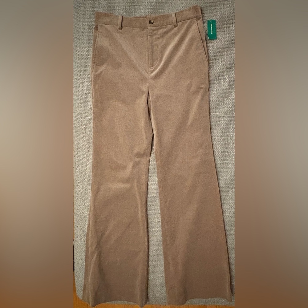 LAUREN RALPH LAUREN Taupe Corduroy High Rise Bootcut Pants 4 - Picture 8 of 16